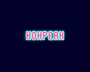 Neon Light Pixel  logo design