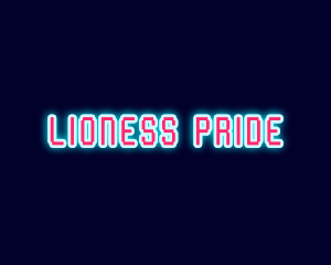 Neon Light Pixel  logo design