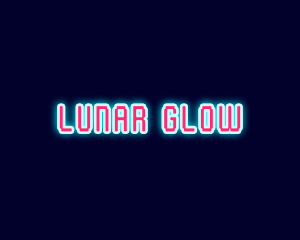 Neon Light Pixel  logo design