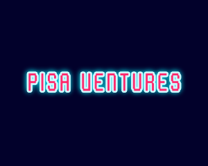 Neon Light Pixel  logo design