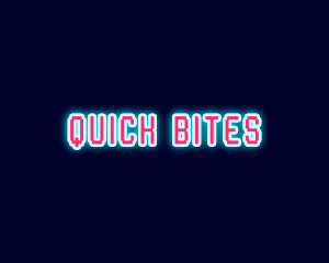 Neon Light Pixel  logo design