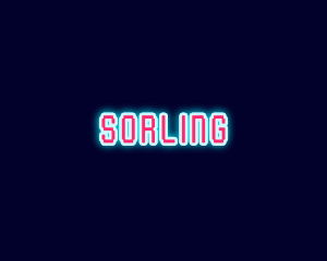 Neon Light Pixel  logo design