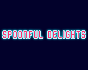 Neon Light Pixel  logo design