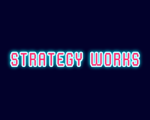 Neon Light Pixel  logo design