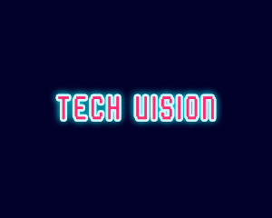 Future - Neon Light Pixel logo design