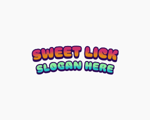 Retro Sweet Candy logo design