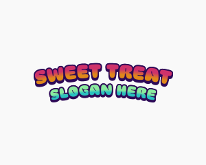 Retro Sweet Candy logo design