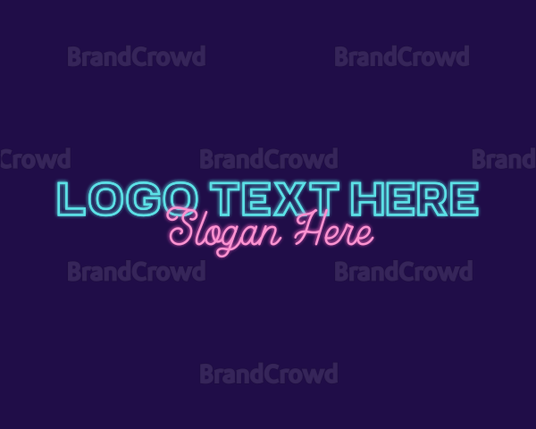 Neon Light Signage Logo