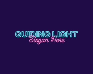 Neon Light Signage logo design