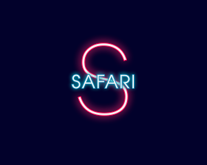 Futuristic Neon Brand Logo