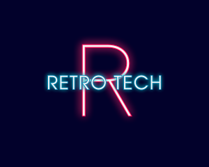 Futuristic Neon Brand logo design