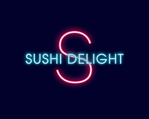 Futuristic Neon Brand logo design