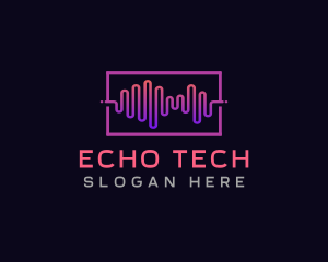 Echo - Music Soundwave Record logo design