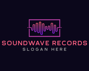 Music Soundwave Record logo design
