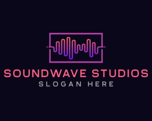 Recording - Music Soundwave Record logo design