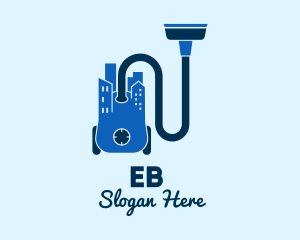 Sanitation - Vacuum Cleaner City logo design