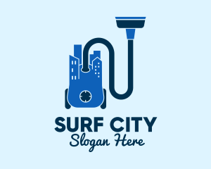 Vacuum Cleaner City  logo design