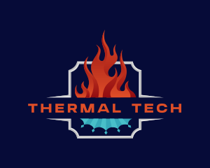 Fire Ice Thermal Cooling logo design