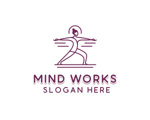 Yoga Wellness Meditation  logo design