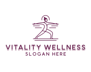 Yoga Wellness Meditation  logo design