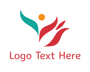 Leaf - Tulip Flower Leaf logo design