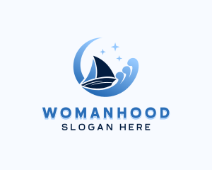 Sailing Boat Travel Logo