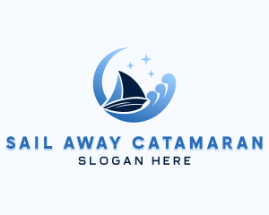 Sailing Boat Travel logo design