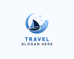 Sailing Boat Travel logo design