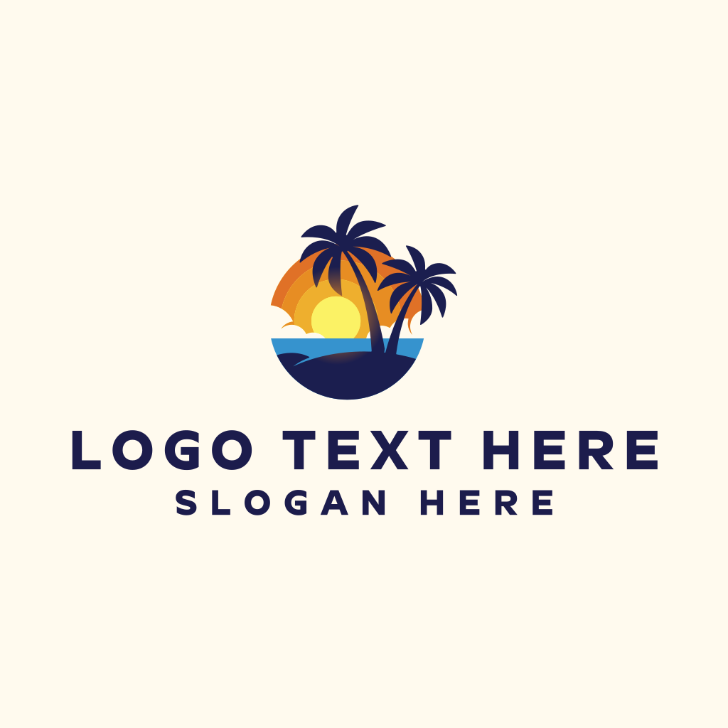 Beach Island Travel Logo | BrandCrowd Logo Maker