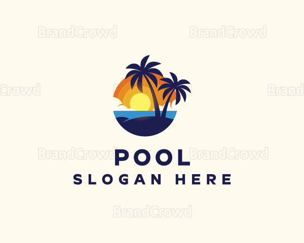 Beach Island Travel Logo