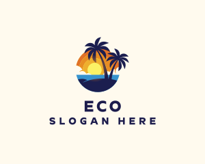 Holiday - Beach Island Travel logo design