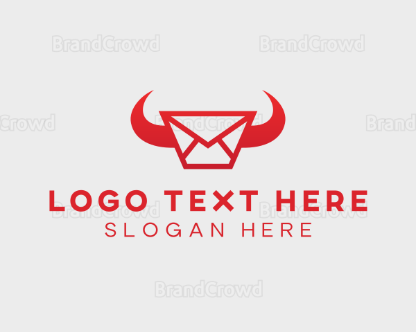 Horn Messaging Envelope Logo