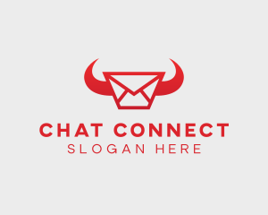 Messaging - Horn Messaging Envelope logo design