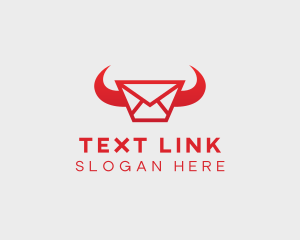 Sms - Horn Messaging Envelope logo design