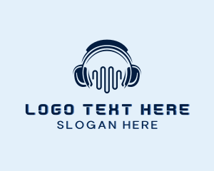 Composer - Dj Audio Headphone logo design