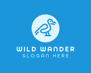 Unique Bird Circle logo design