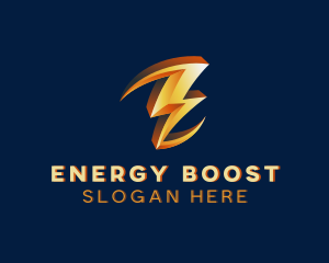 Power - Lightning Bolt Power logo design