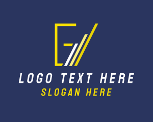 Bar Chart - Growing Finance Letter G Company logo design