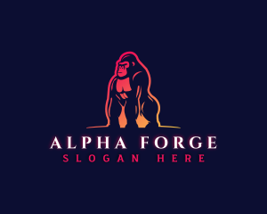 Masculine Giant Ape logo design