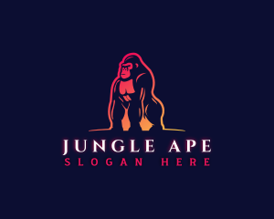 Ape - Masculine Giant Ape logo design