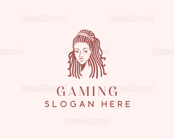 Dreadlocks Hairstyle Salon Logo