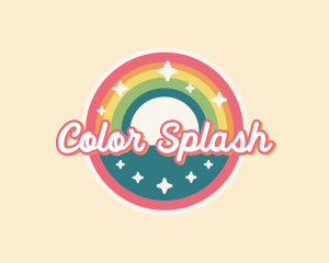 Colorful Rainbow Pride logo design