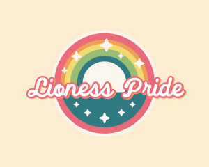 Colorful Rainbow Pride logo design