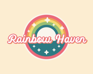 Colorful Rainbow Pride logo design