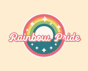 Colorful Rainbow Pride logo design