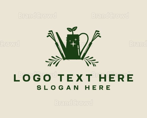 Gardening Tools Eco Logo