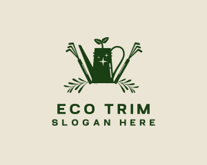 Gardening Tools Eco logo design