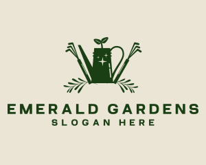 Gardening Tools Eco logo design