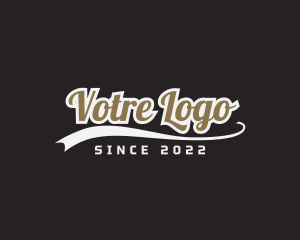 League - Retro Sports Wear logo design