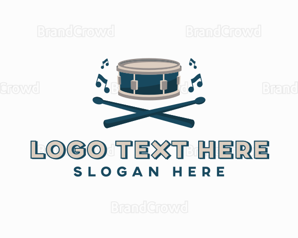 Music Percussion Drum Logo